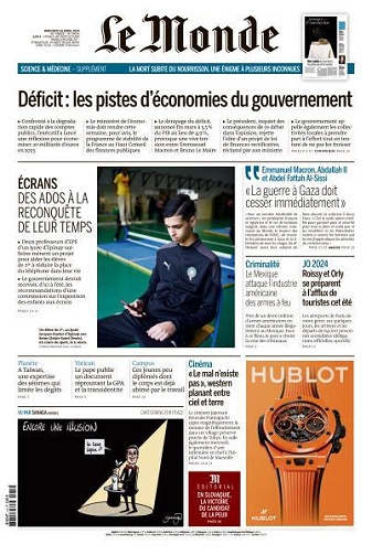 Le Monde du 10 Avril FRENCH PDF 2024