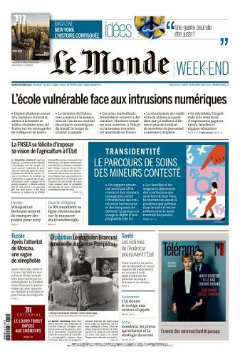 Pack Le Monde + M le Magazine du Monde du 30 Mars FRENCH PDF 2024